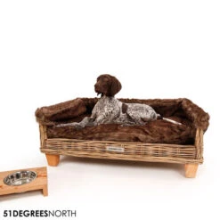 51 Degrees North Rattan Cover Bed -Heimtierbedarf Geschäft 51 degrees north rattan cover bed 212411 0500 none