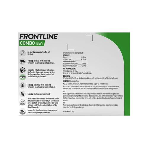 Frontline Combo Gegen Zecken, Flöhe (Flöhe, Eier, Larven, Puppen) Bei Hunden 6 Frontline Combo Gegen Zecken, Flöhe (Flöhe, Eier, Larven, Puppen) Bei Hunden – Bild 4