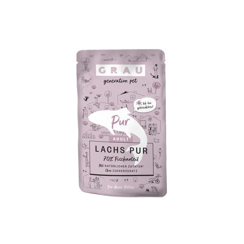 Grau Adult Pur Lachs - Katzenfutter - Pouch 3 Grau Adult Pur Lachs - Katzenfutter - Pouch