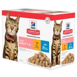 Hill's Science Plan - Feline Adult - Chicken Light -Heimtierbedarf Geschäft hills science plan feline adult chicken light 143864 0500 none