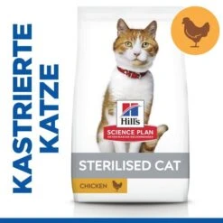 Hill's Science Plan Sterilised - Adult Cat -Heimtierbedarf Geschäft hills science plan feline adult sterilised chicken 218809 0500 none