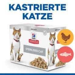 Hill's Science Plan Sterilised - Adult Cat -Heimtierbedarf Geschäft hills science plan feline adult sterilised chicken 218837 0500 none