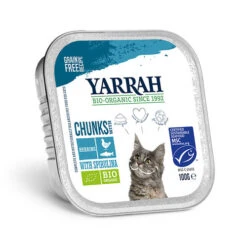 Yarrah - Katzenfutter Bröckchen Huhn Und Fish Mit Spirulina Bio